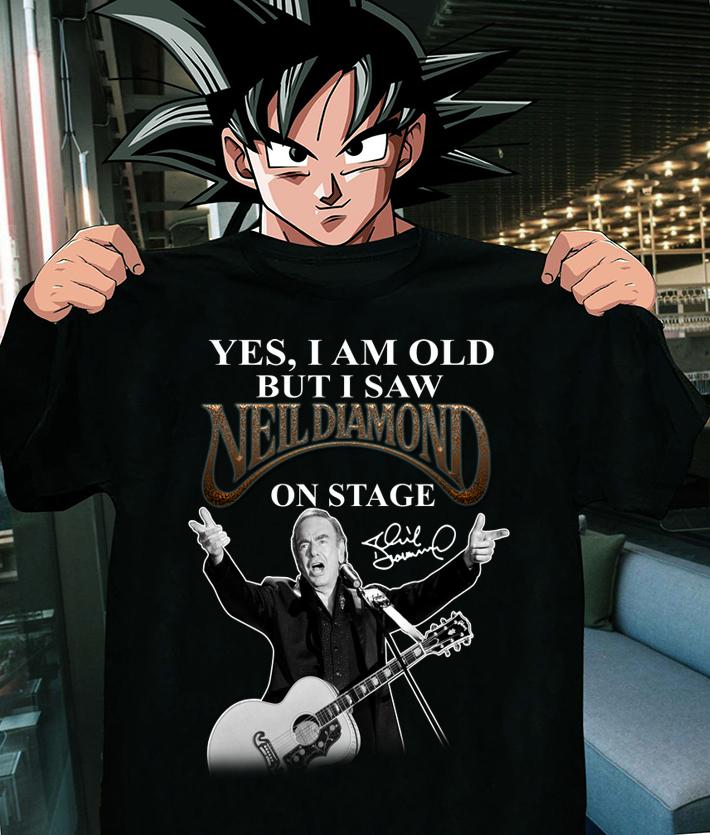 Yes i am old but i saw Neil Diamond on stage signature t-shirt shirt