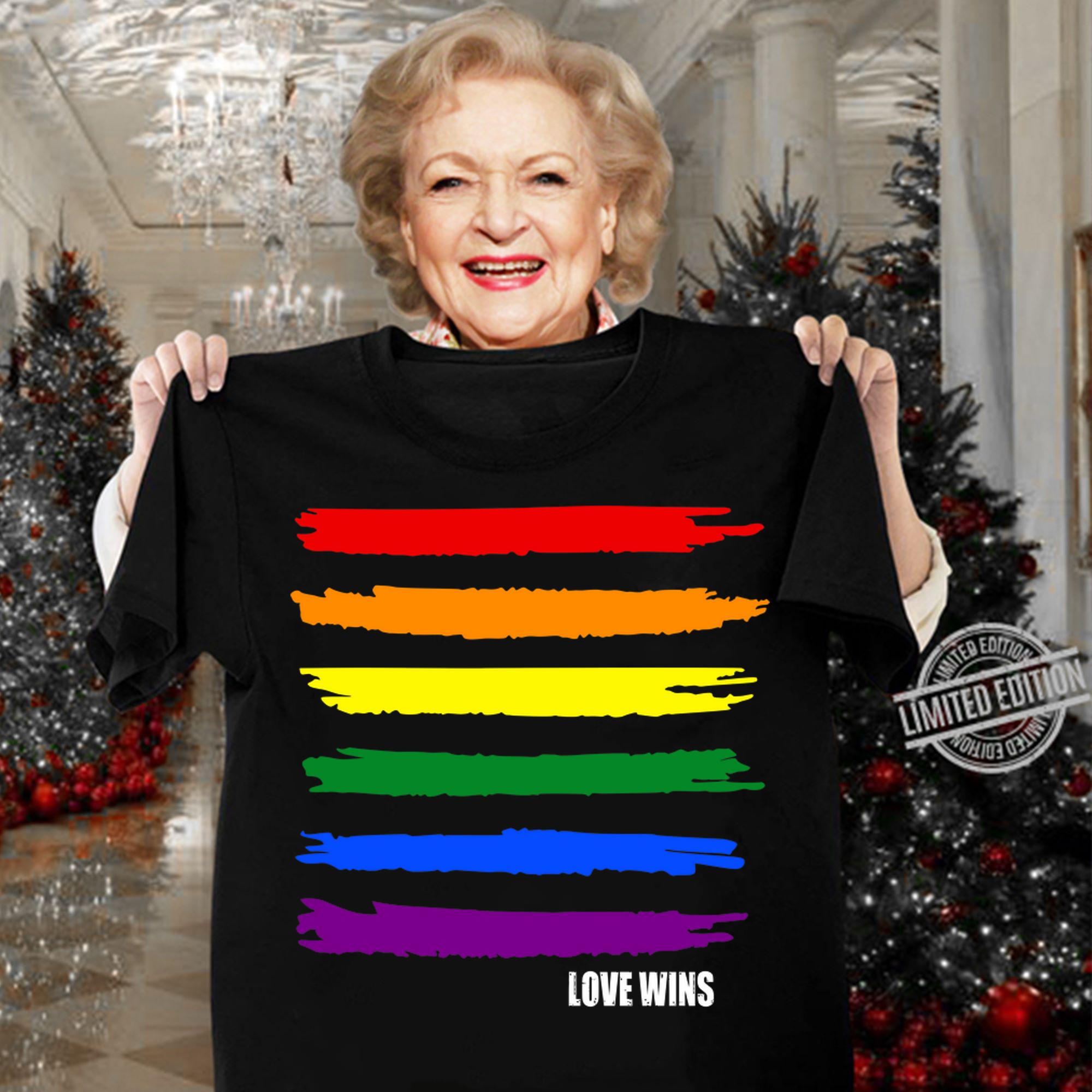 Love Wins Gay Pride Lgbt S Lgbtq Rainbow Flag Premium t-shirt woman shirt