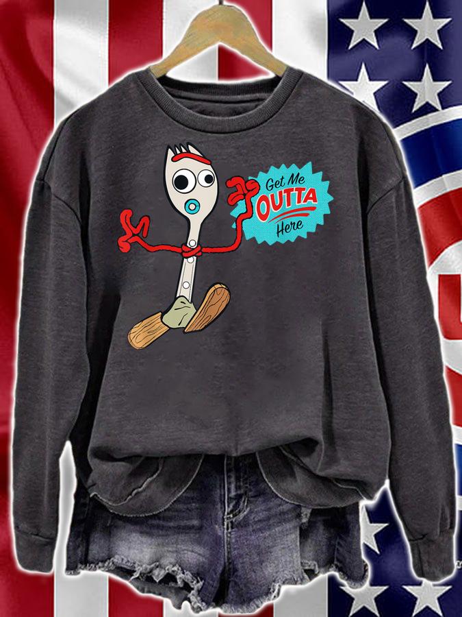 Disney Pixar Toy Story 4 Forky Get Me Outta Here t-shirt sweatshirt