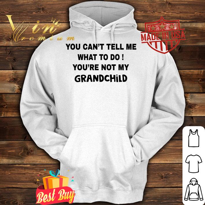 You can't tell me what to do You're not my grandchild t-shirt hoodie
