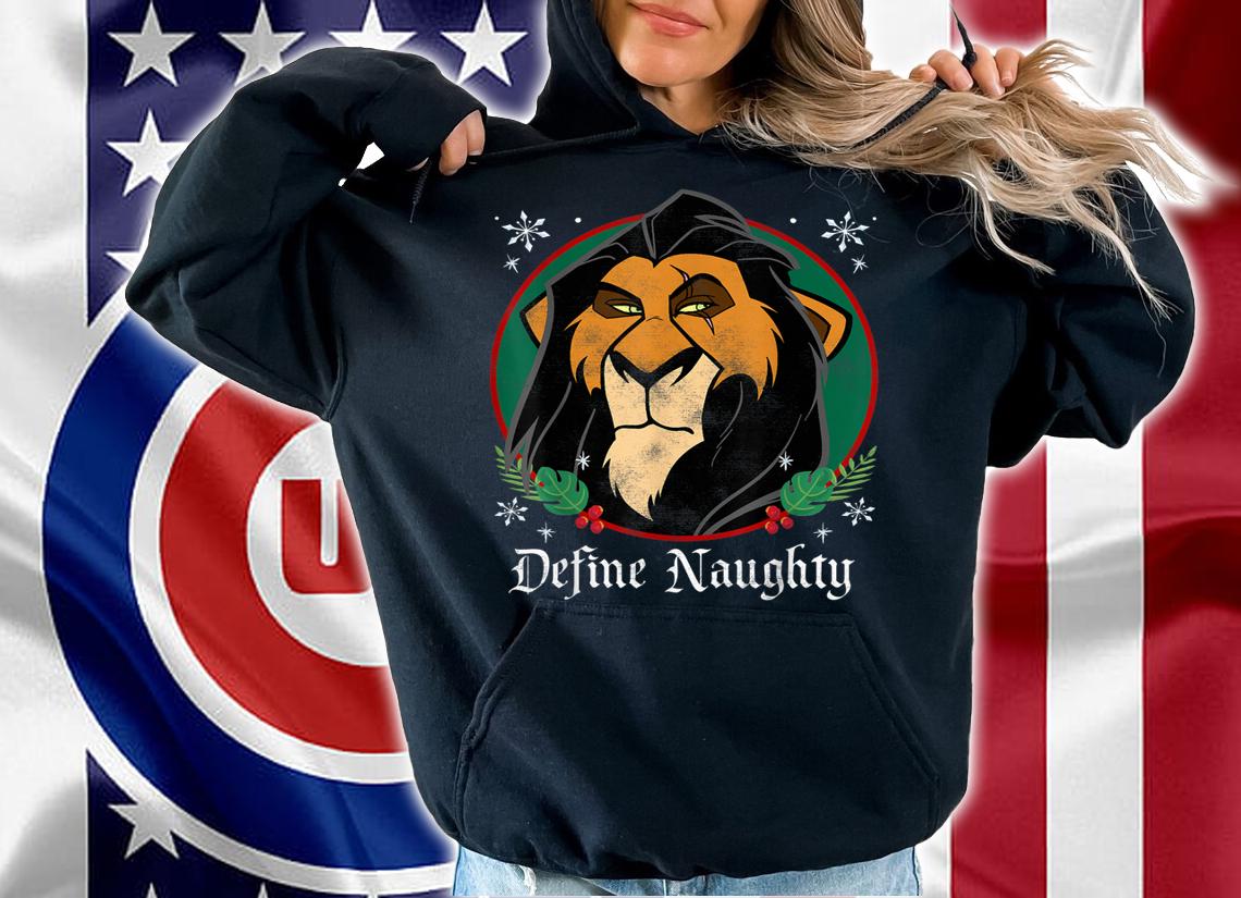 Nice Disney The Lion King Scar Define Naughty Christmas sweater t-shirt hoodie