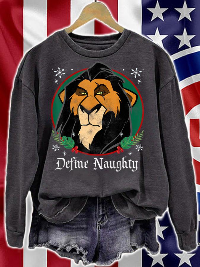 Nice Disney The Lion King Scar Define Naughty Christmas sweater t-shirt sweatshirt
