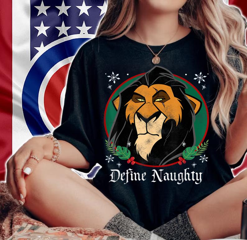 Nice Disney The Lion King Scar Define Naughty Christmas sweater t-shirt woman shirt