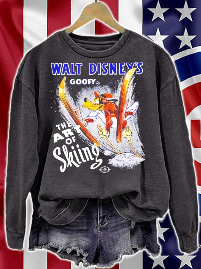 Disney Goofy In The Art Of Skiing Magic Kingdom t-shirt sweatshirt
