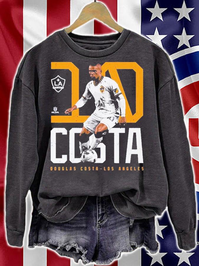 Douglas Costa LA Galaxy Bold Number Los Angeles t-shirt sweatshirt