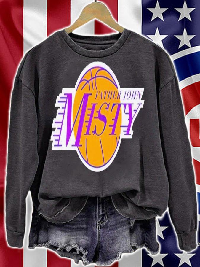 Father John Misty Los Angeles Lakers logo t-shirt sweatshirt