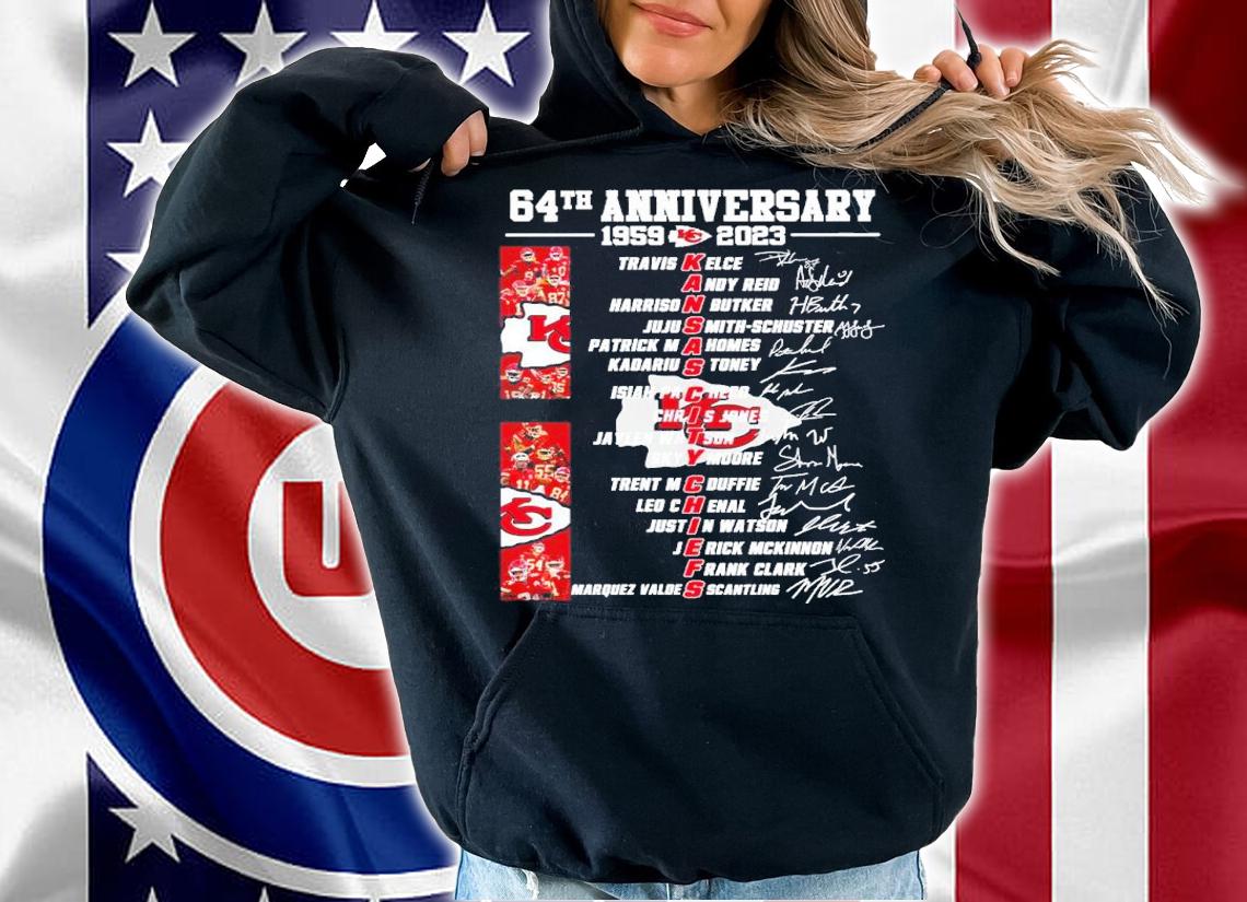 64th Anniversary Kansas City Chiefs 1959-2023 Signatures Shirt t-shirt hoodie