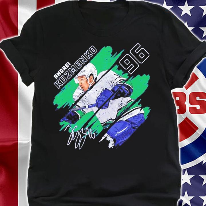 Andrei Kuzmenko Vancouver Stripes Hockey Shirt t-shirt shirt