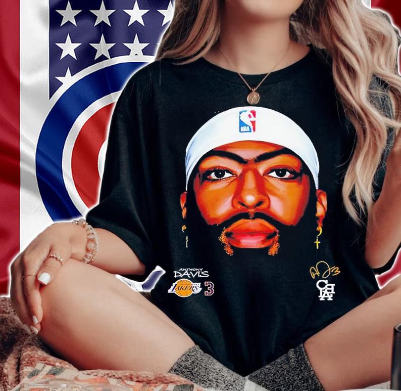 Anthony Davis face X CBLA shirt t-shirt woman shirt