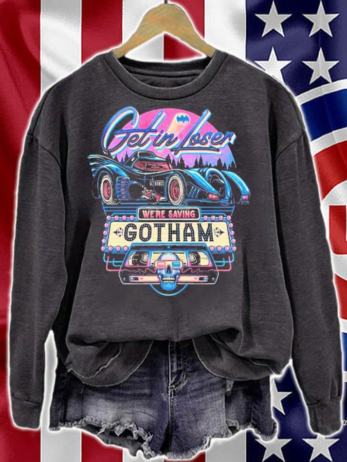 Batman get in loser we're saving Gotham shirt t-shirt sweatshirt