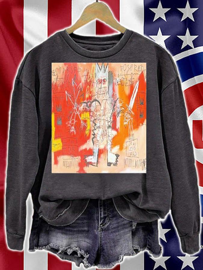 Best Jean Michel Basquiat King With Sword Shirt t-shirt sweatshirt
