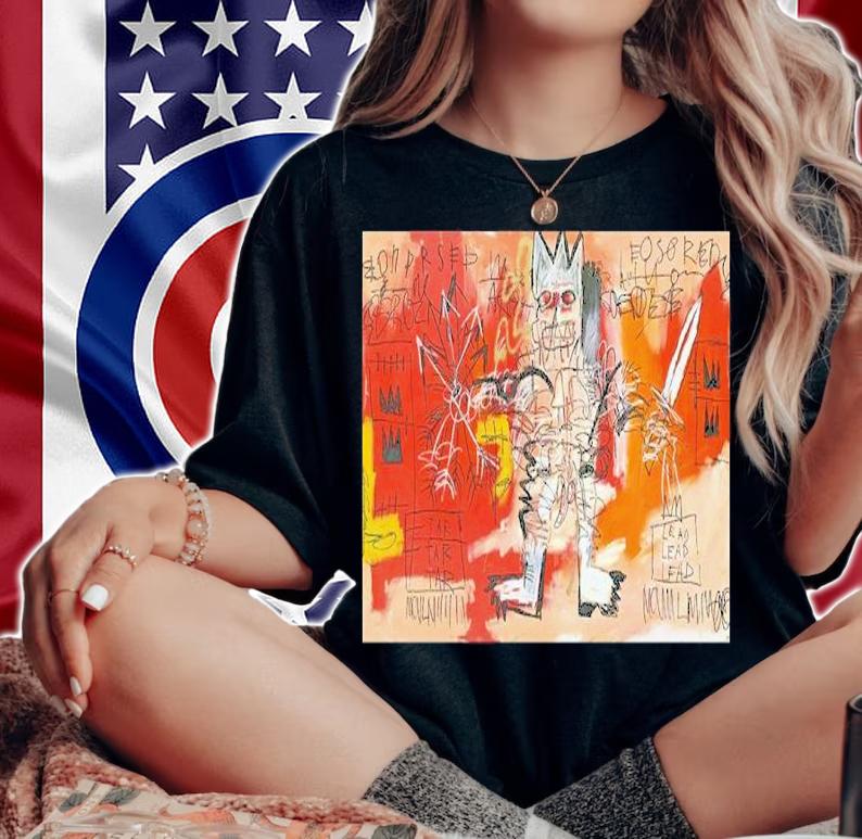 Best Jean Michel Basquiat King With Sword Shirt t-shirt woman shirt