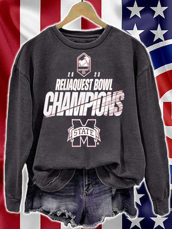 2023 Reliaquest Bowl Mississippi State Champion shirt t-shirt sweatshirt