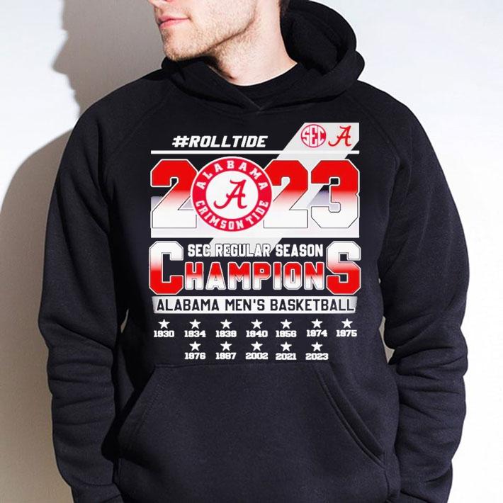 2023 SEC Regular Season Champions Alabama Men's Basketball #Rolltide shirt t-shirt hoodie
