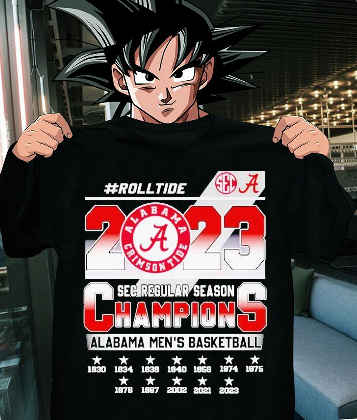 2023 SEC Regular Season Champions Alabama Men's Basketball #Rolltide shirt t-shirt shirt