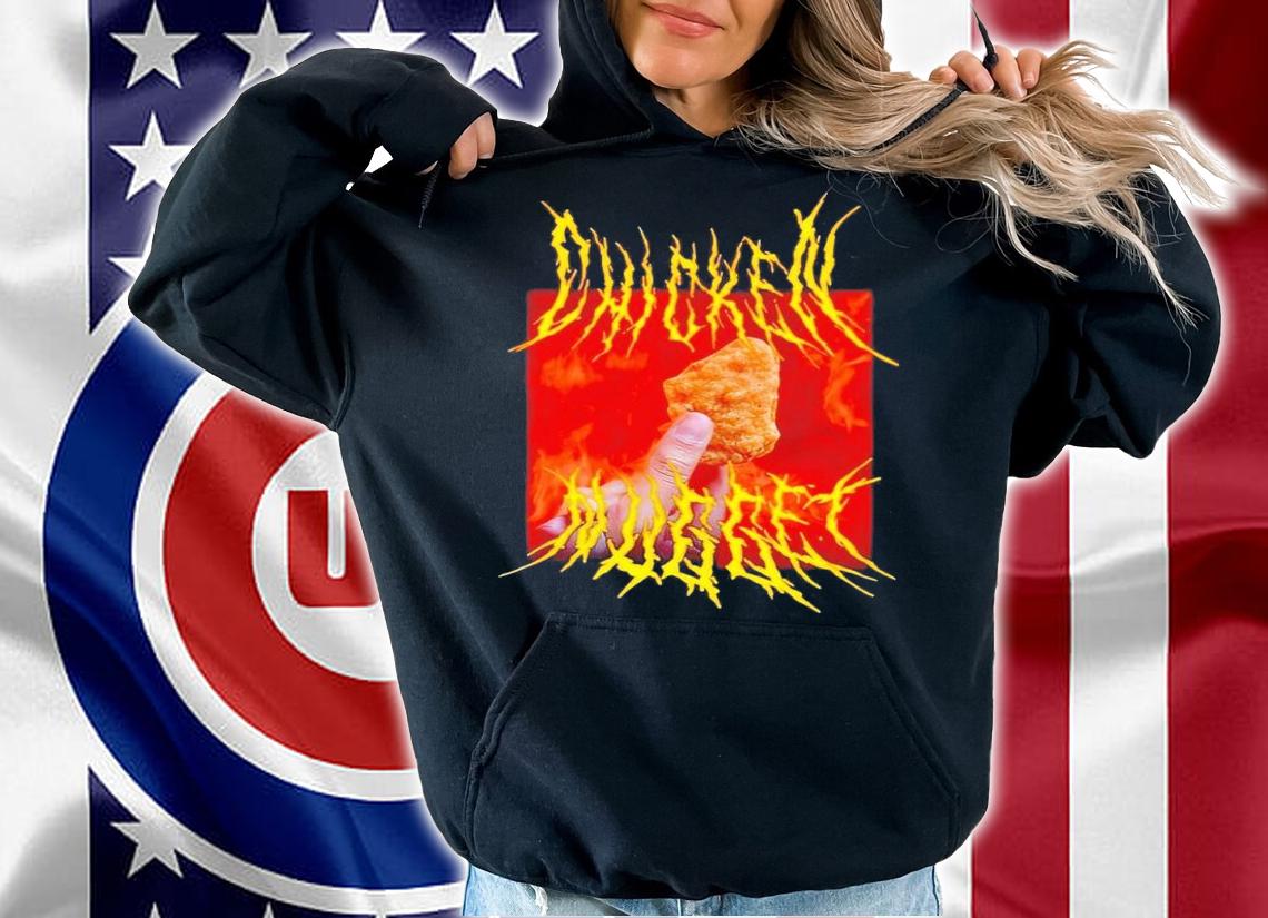 Chicken nugget heavy metal shirt t-shirt hoodie