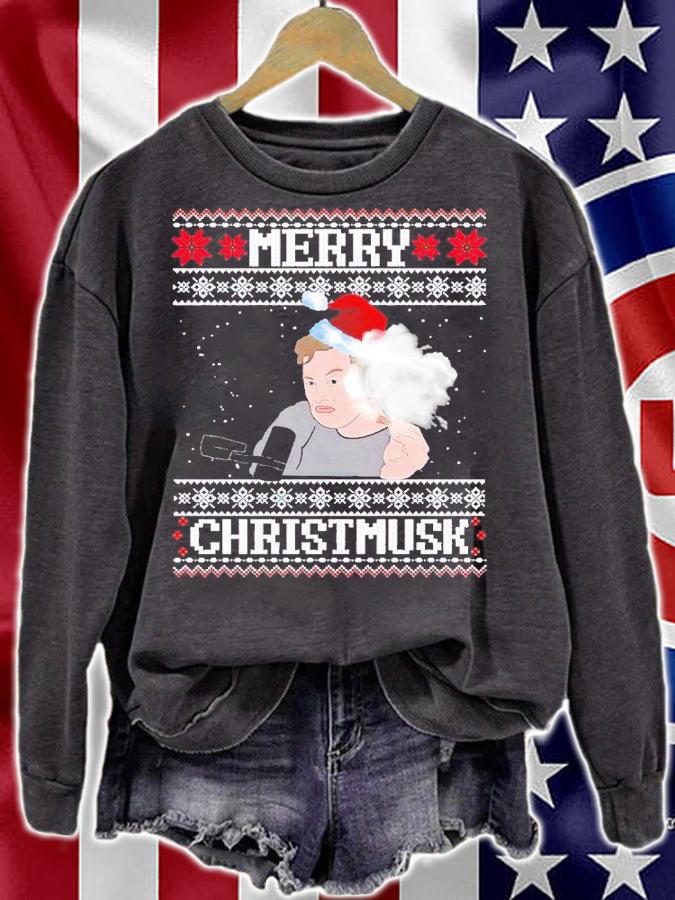 Elon Musk Merry Christmusk shirt t-shirt sweatshirt