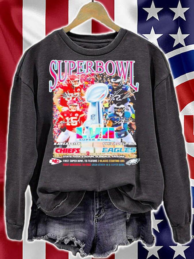 First brothers to face each other in a super bowl shirt t-shirt sweatshirt
