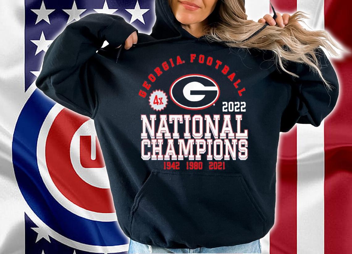 Georgia Bulldogs Four-Time College Football National Champions shirt t-shirt hoodie