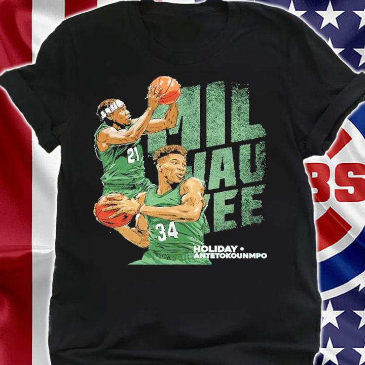 Giannis Antetokounmpo And Jrue Holiday Milwaukee Duo Basketball Shirt t-shirt shirt