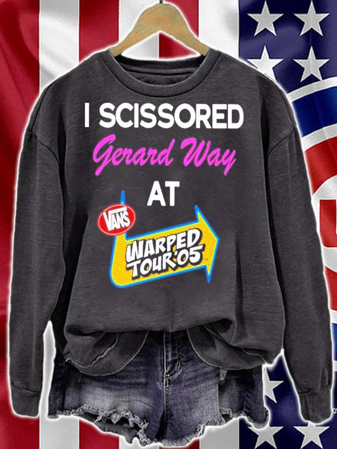 I Scissored Gerard Way At Vans Warped Tour 05 Shirt t-shirt sweatshirt
