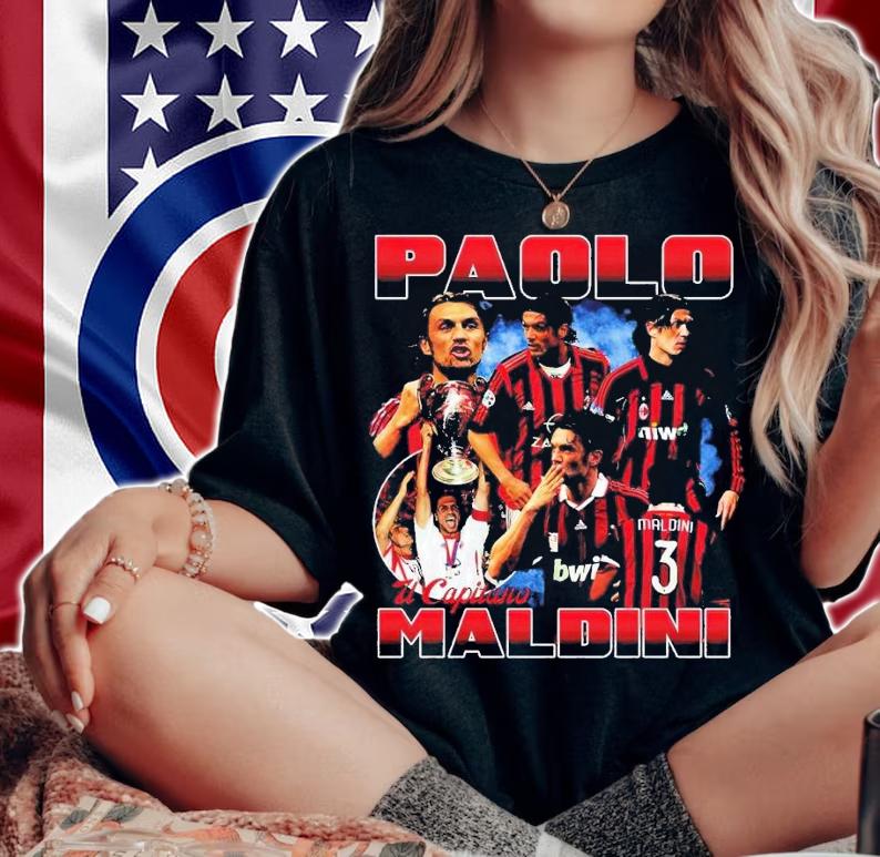 Il Capitano Paolp Maldini shirt t-shirt woman shirt