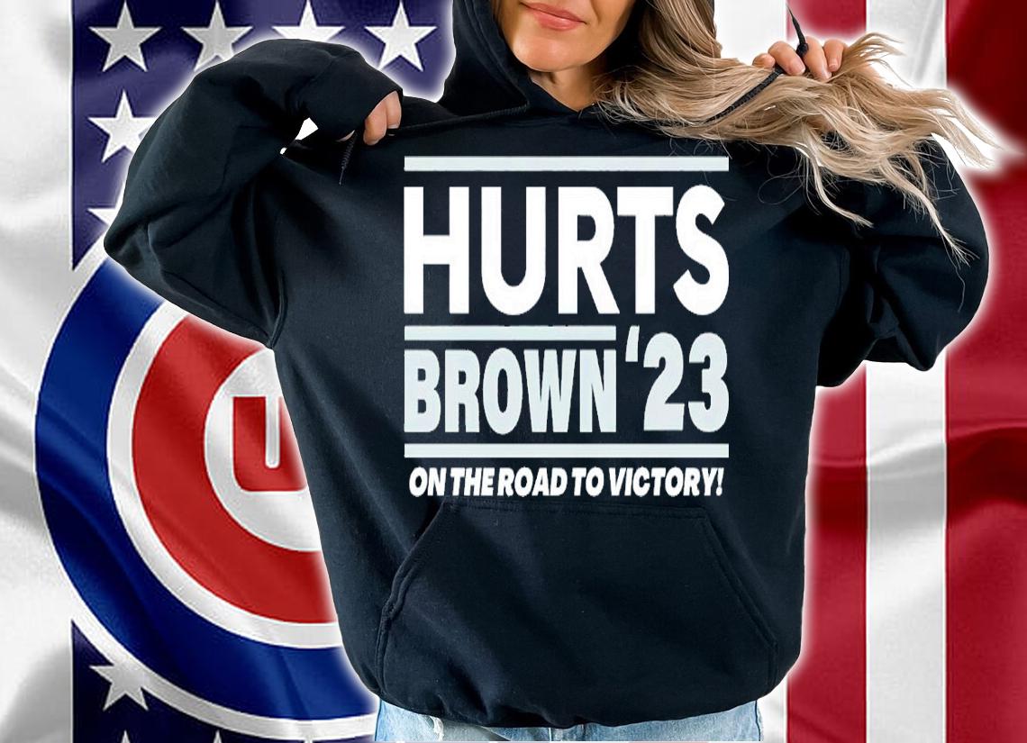 Hurts Brown '23 Philadelphia Football shirt t-shirt hoodie