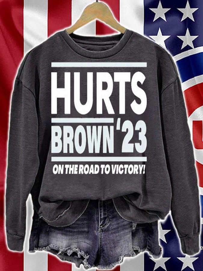Hurts Brown '23 Philadelphia Football shirt t-shirt sweatshirt