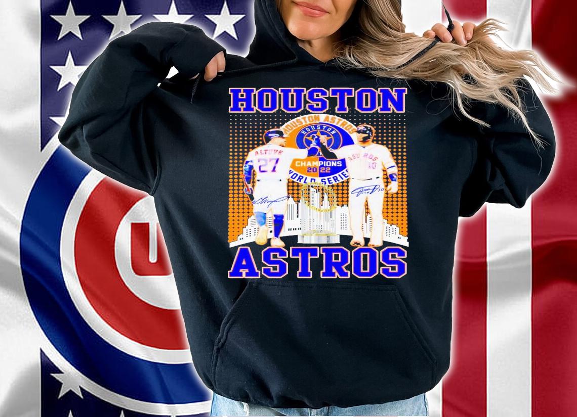 Houston Astros Jose Altuve and Yuli Gurriel World Series signatures shirt t-shirt hoodie
