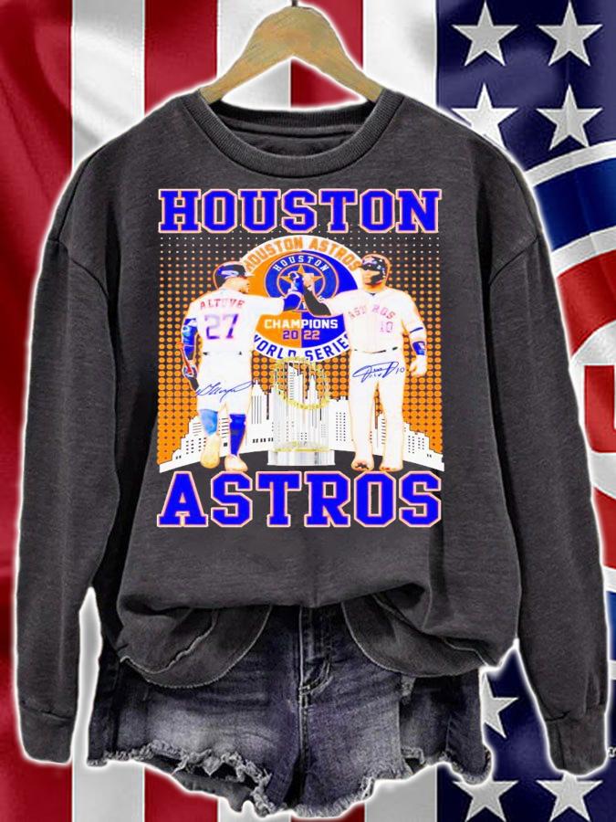 Houston Astros Jose Altuve and Yuli Gurriel World Series signatures shirt t-shirt sweatshirt