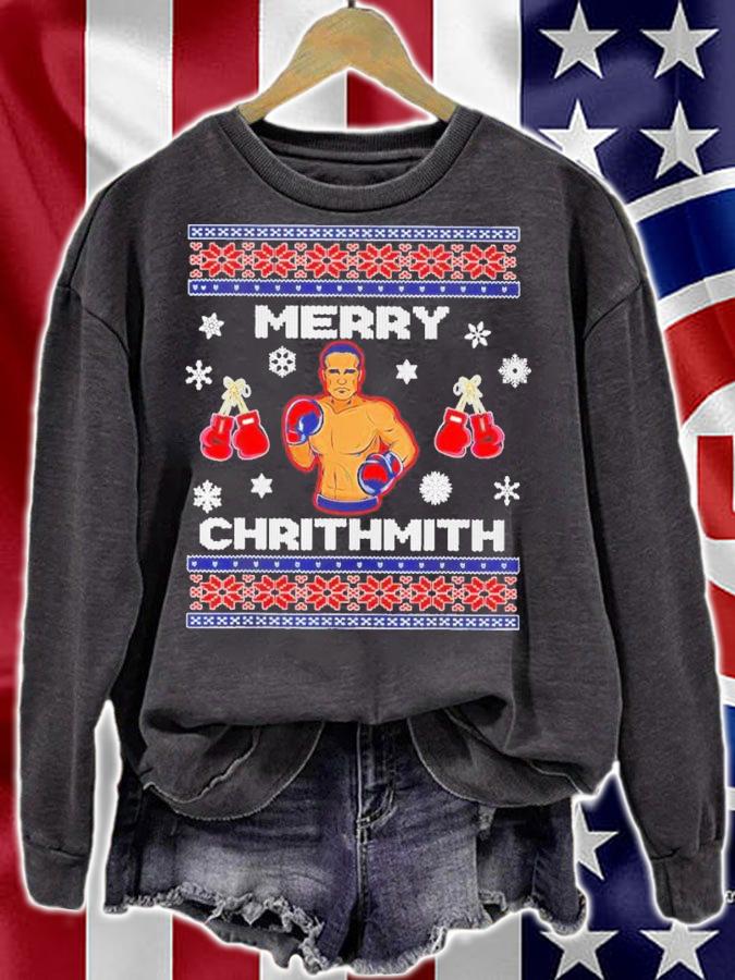 Merry Chrithmith Christmas Boxing Champion Boxer Shirt t-shirt sweatshirt