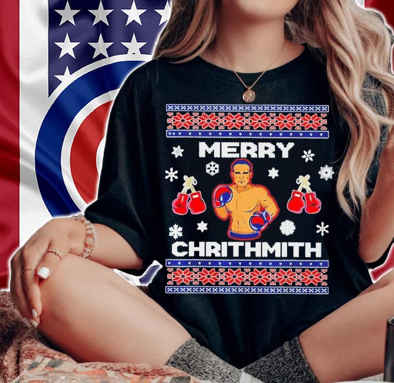 Merry Chrithmith Christmas Boxing Champion Boxer Shirt t-shirt woman shirt