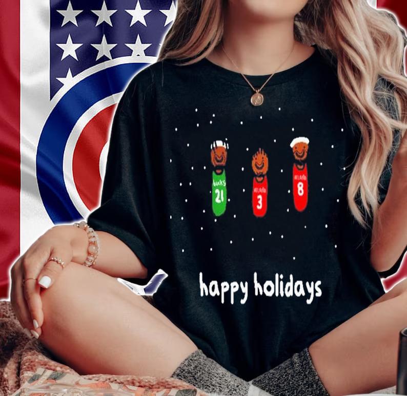 NBA Paint Happy Holidays Shirt t-shirt