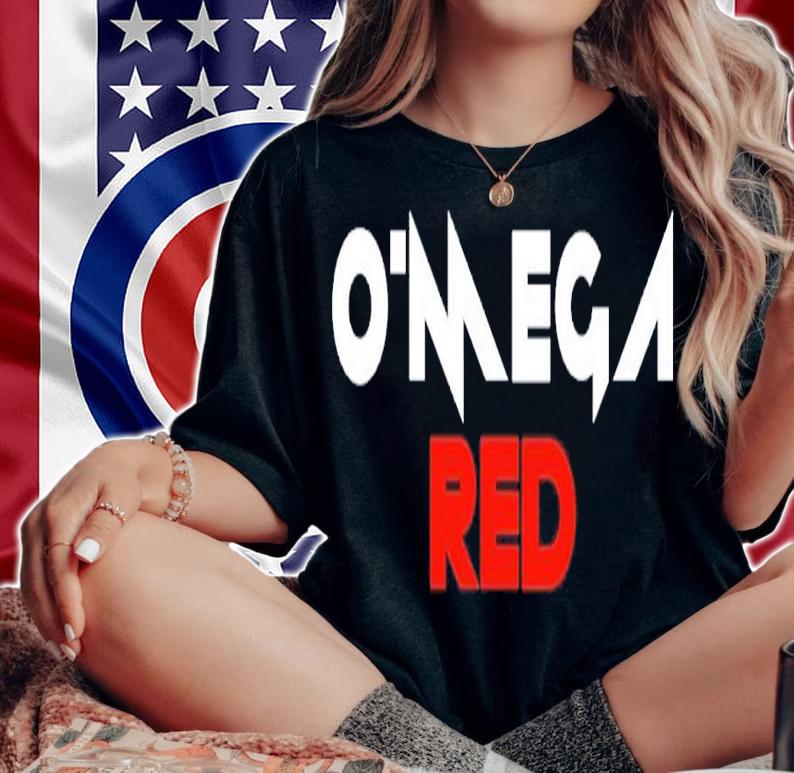 O'Mega Red Rock N Roll shirt t-shirt
