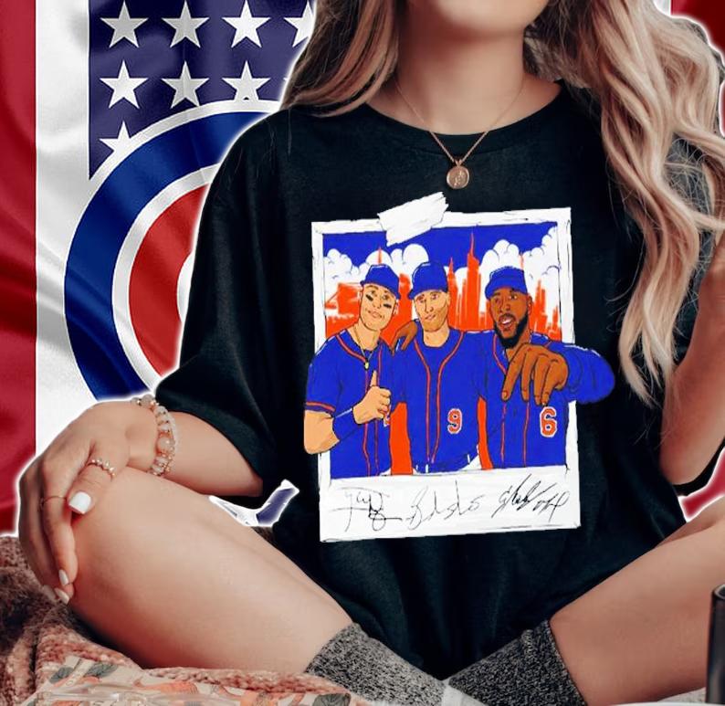 Outfield Trio New York Mets Signatures Shirt t-shirt woman shirt