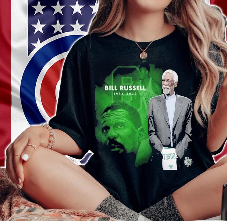 Bill Russell NBA Legend And Social Justice Champion 1934-2022 Shirt t-shirt woman shirt