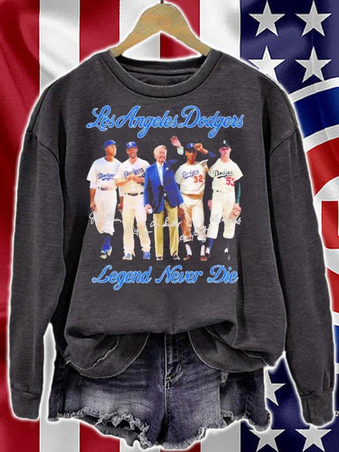 Los Angeles Dodgers Vin Scully Signatures Legend Never Die Shirt t-shirt sweatshirt
