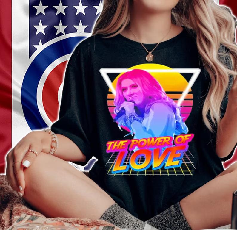 Metal The Power Of Love 80s Style Celine Dion Shirt t-shirt woman shirt