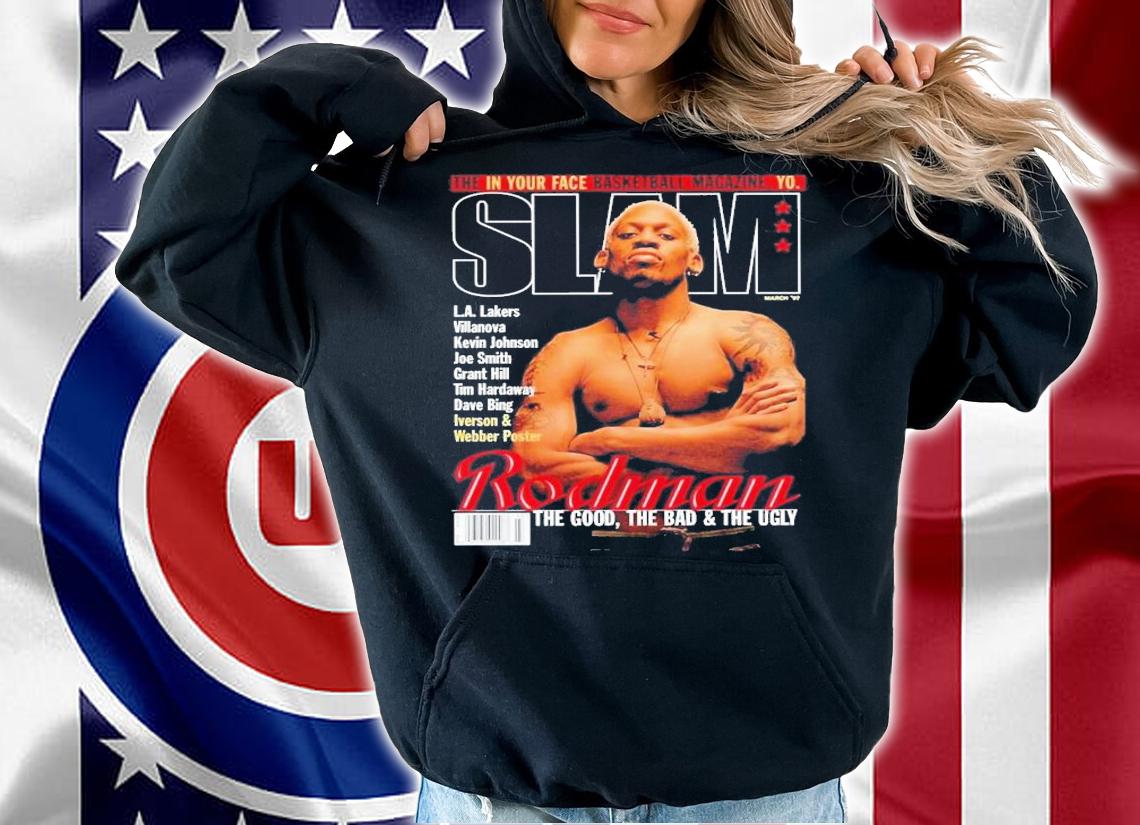 Magazine Cover Style Dennis Rodman Fan T-Shirt t-shirt