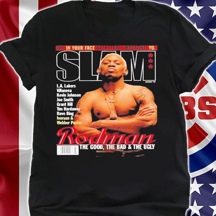 Magazine Cover Style Dennis Rodman Fan T-Shirt t-shirt