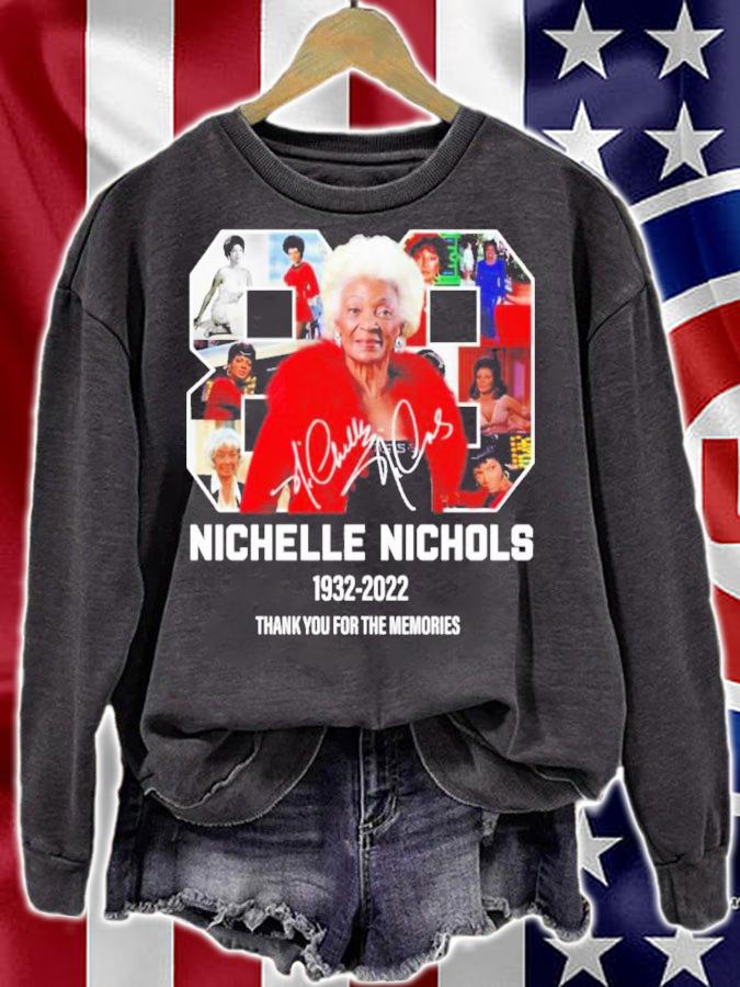 Nichelle Nichols 1932-2022 Signature Thank You For The Memories Shirt t-shirt sweatshirt