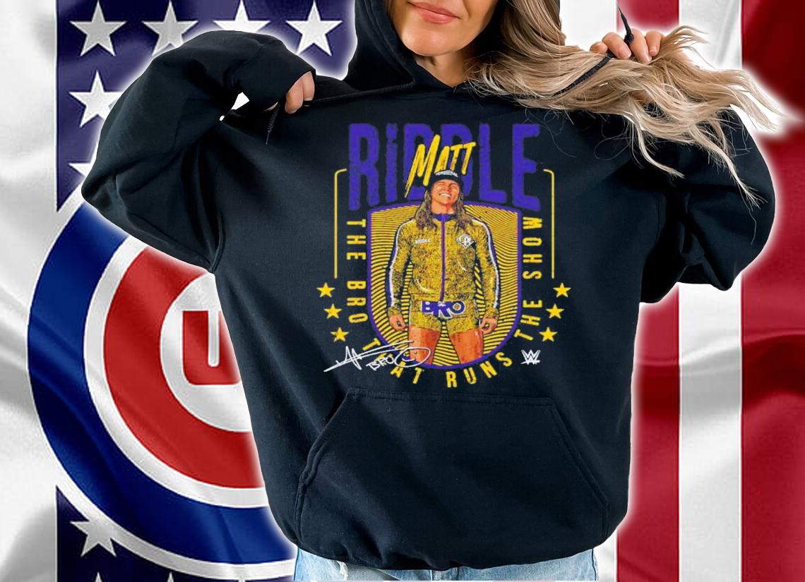 Riddle Run The Show WWE Signature Shirt t-shirt hoodie