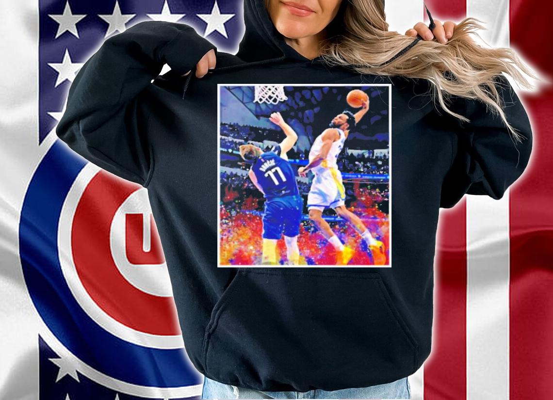 Andrew Wiggins poster Dunk On Luka Doncic Western Conference Finals shirt t-shirt hoodie