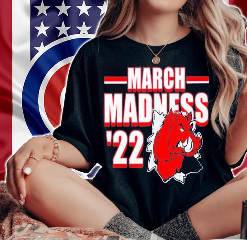 Arkansas Razorback March Madness 2022 T-Shirt t-shirt woman shirt
