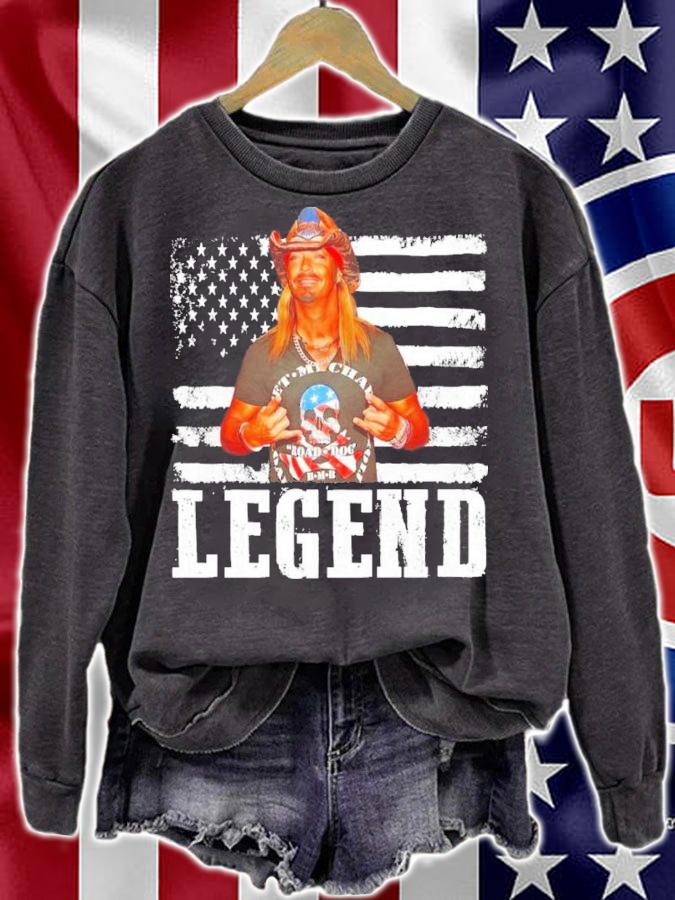 Bret Michaels Rock Legend American Flag Retro Vintage Shirt t-shirt sweatshirt