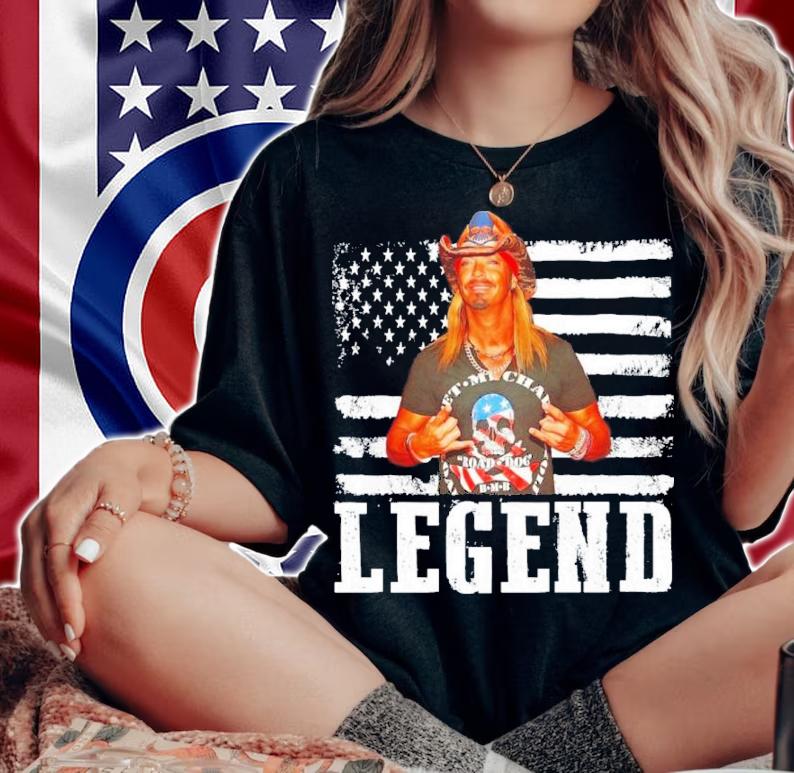 Bret Michaels Rock Legend American Flag Retro Vintage Shirt t-shirt woman shirt
