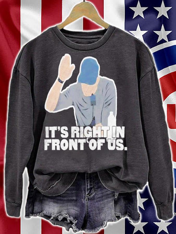 It's Right In Front Of Us Aaron Boone Talkin' Yanks Jomboy Shirt t-shirt