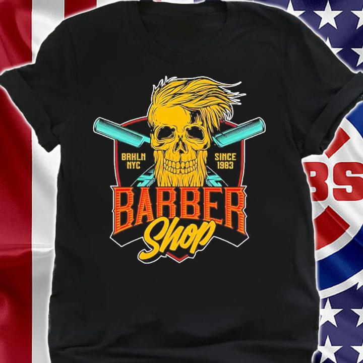 Skull Barber Shop shirt t-shirt shirt
