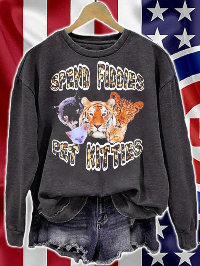 Spend Fiddies Pet Kitties Graphic shirt t-shirt sweatshirt