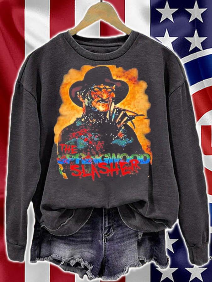 The Sporingwood Slasher Freddy Krueger Halloween T-Shirt t-shirt sweatshirt